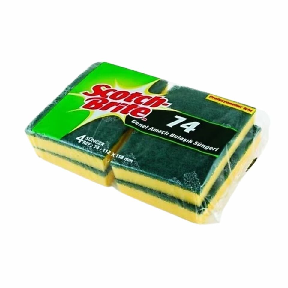 3M SB74 BULAŞIK SÜNGERİ END.4'LÜ
