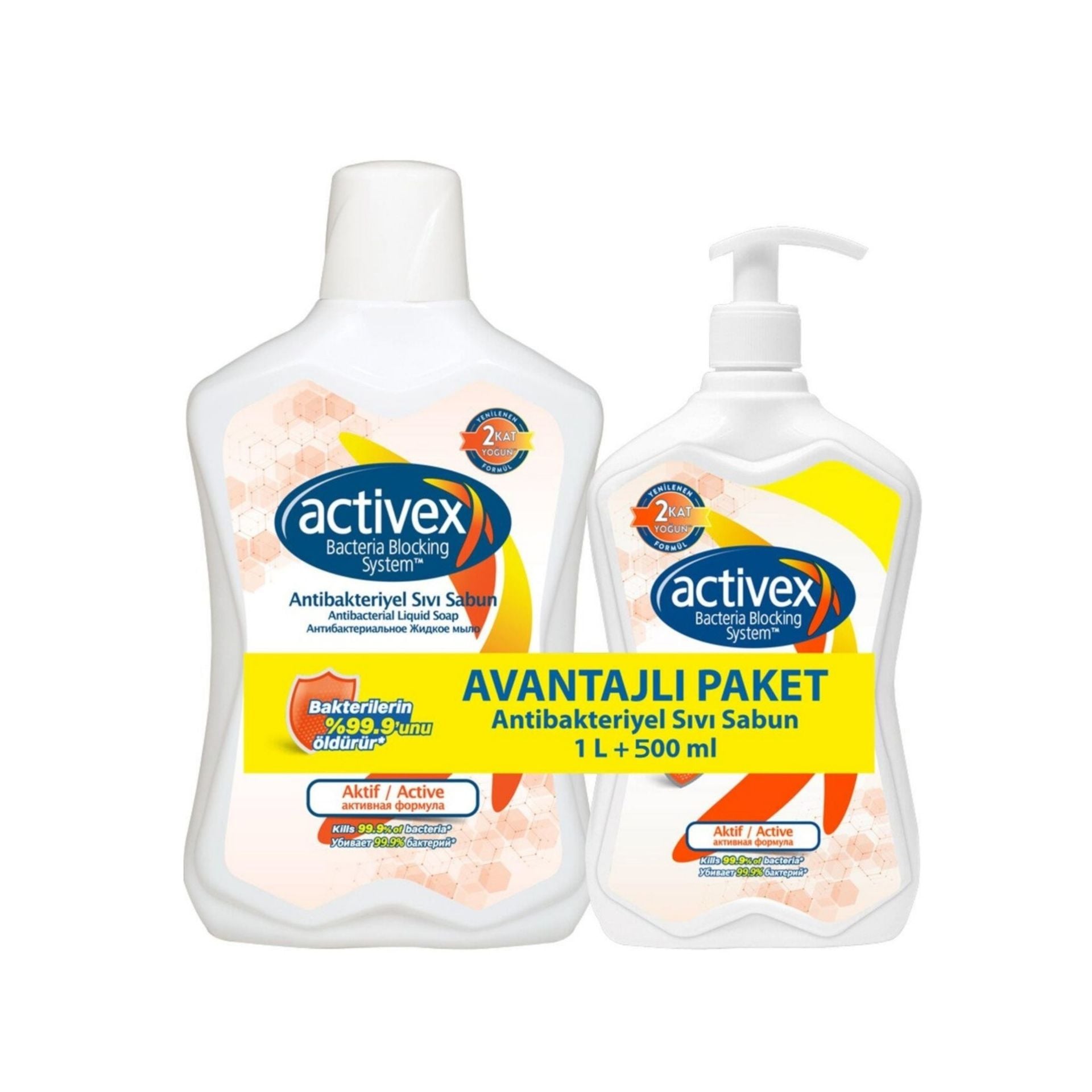 ACTİVEX SIVI EL SABUNU1000+500ML