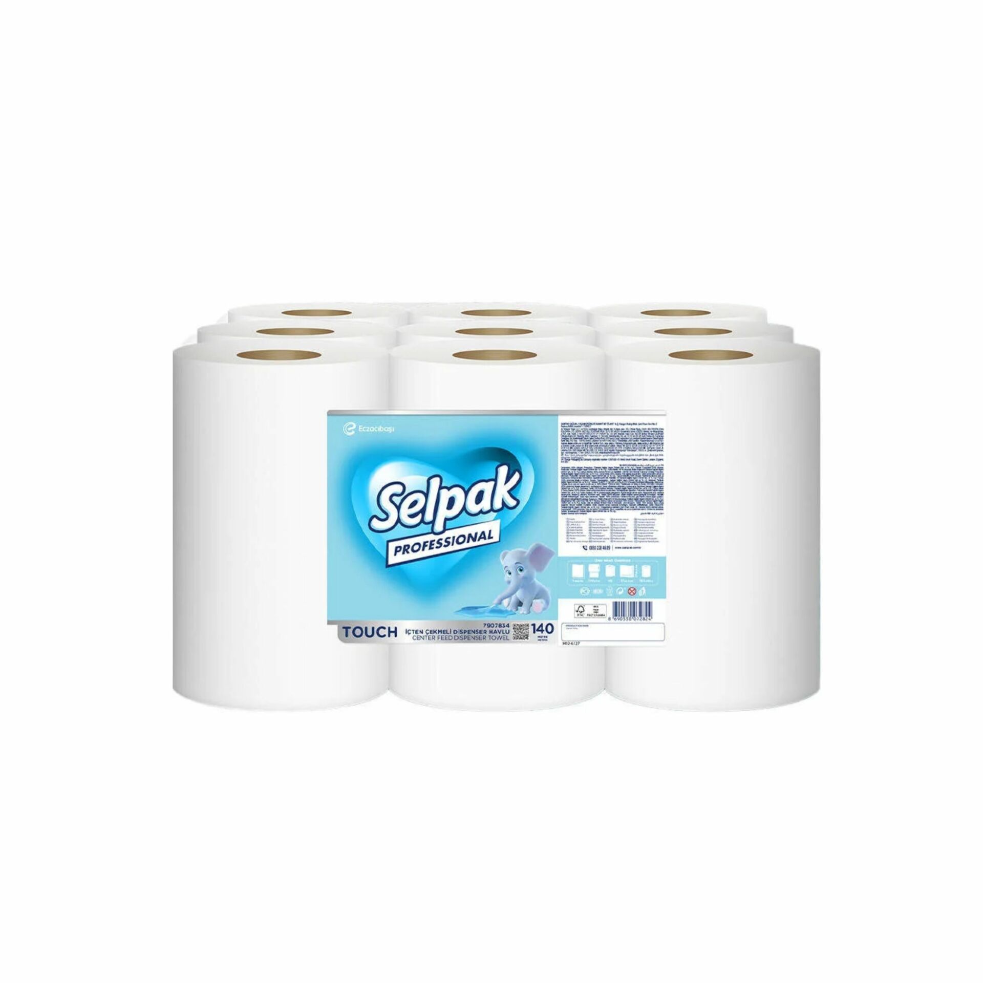 SELPAK PROF. İÇTEN ÇEKMELİ HAVLU 140 MT