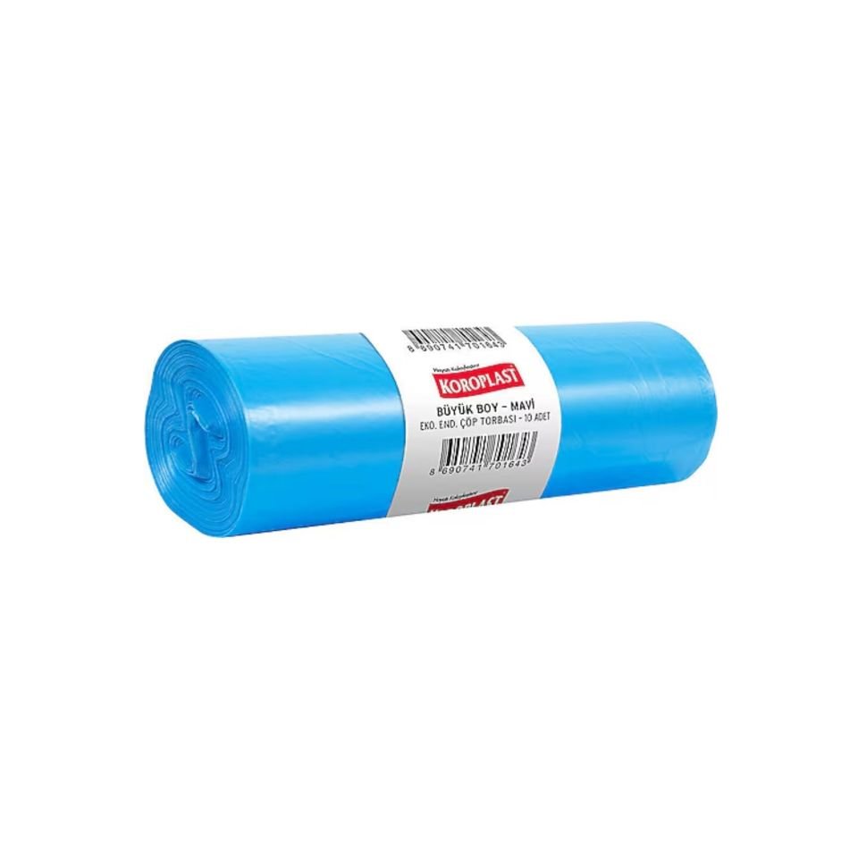 KOROPLAST ÇÖP TORBASI EKO END.BÜYÜK 65X80 MAVİ