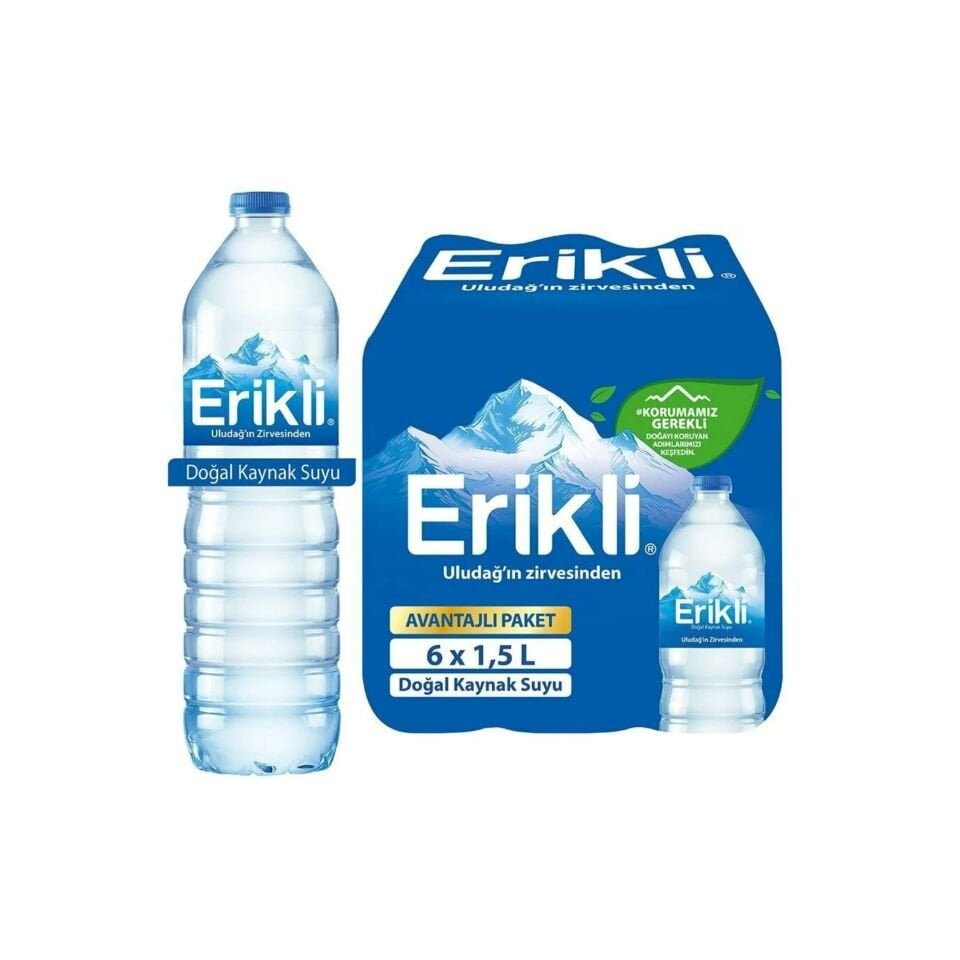 ERİKLİ PET ŞİŞE SU 1.5 LT 6 LI