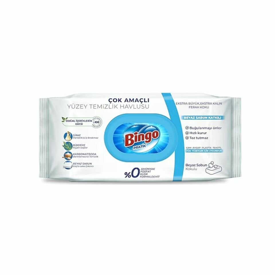 BİNGO YÜZEY TEMİZLEME HAVLUSU 100 LÜ