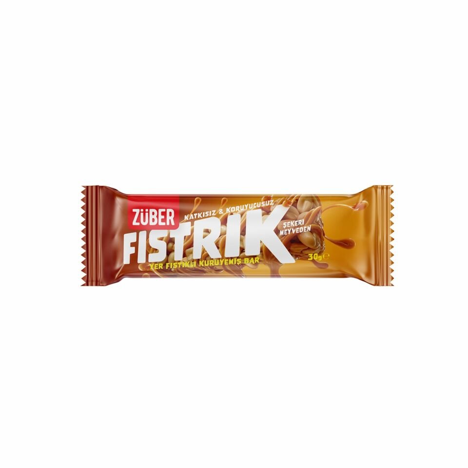 ZÜBER FISTRIK YER FISTIKLI KURUYEMİŞ BAR 30GR
