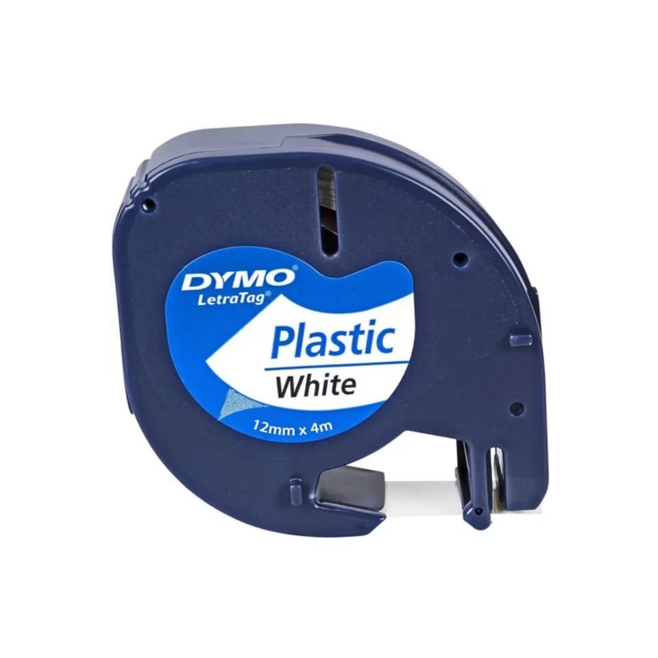 DYMO ŞERİT LET.PLASTİK 12MMx4M BEYAZ 721610 59422