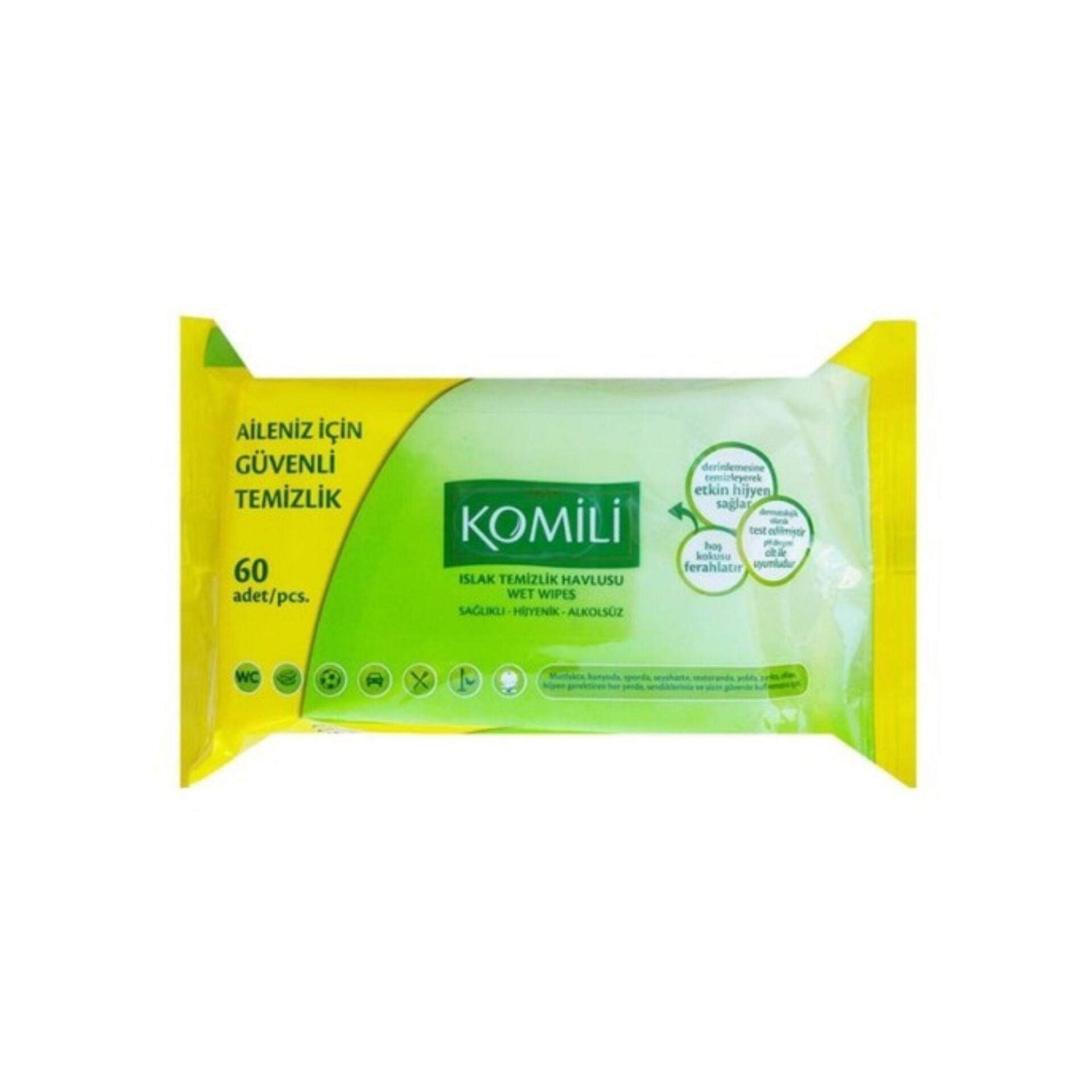 KOMİLİ ISLAK MENDİL 60 LI